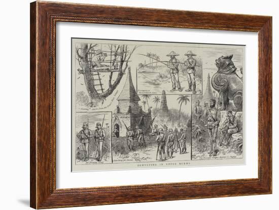 Surveying in Upper Burma-William Ralston-Framed Giclee Print