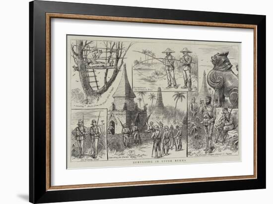 Surveying in Upper Burma-William Ralston-Framed Giclee Print