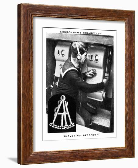 Surveying Recorder, 1937-WA & AC Churchman-Framed Giclee Print