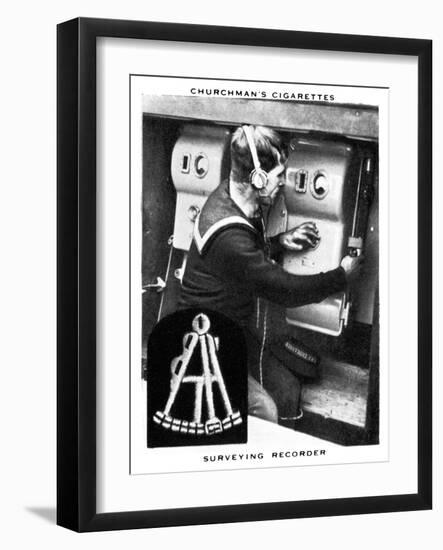 Surveying Recorder, 1937-WA & AC Churchman-Framed Giclee Print