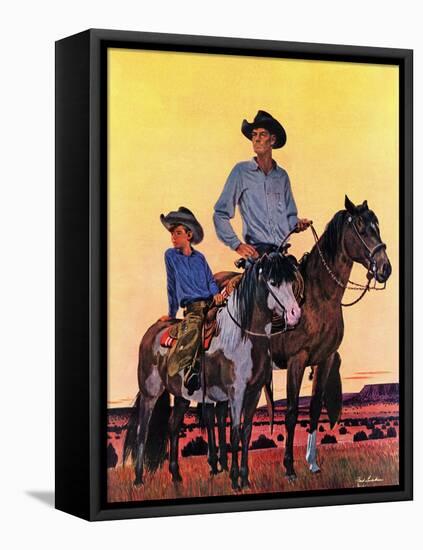 "Surveying the Ranch," August 19, 1944-Fred Ludekens-Framed Premier Image Canvas