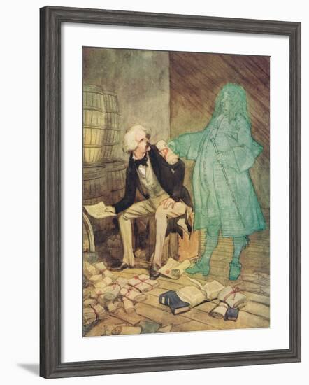 Surveyor Pugh and Hawthorne-Hugh Thomson-Framed Giclee Print