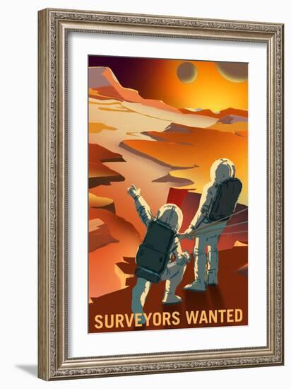 Surveyors Wanted-NASA-Framed Art Print