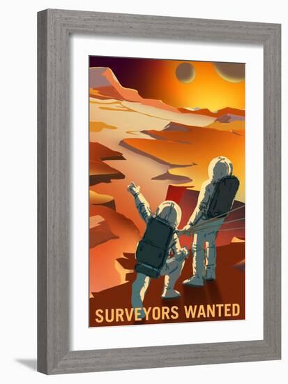 Surveyors Wanted-NASA-Framed Art Print