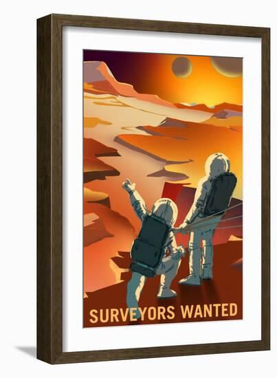 Surveyors Wanted-NASA-Framed Art Print