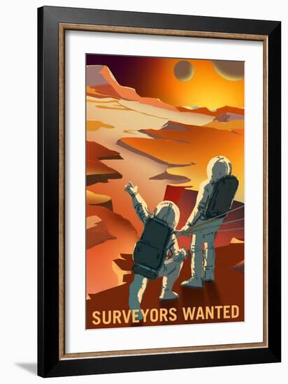 Surveyors Wanted-NASA-Framed Art Print