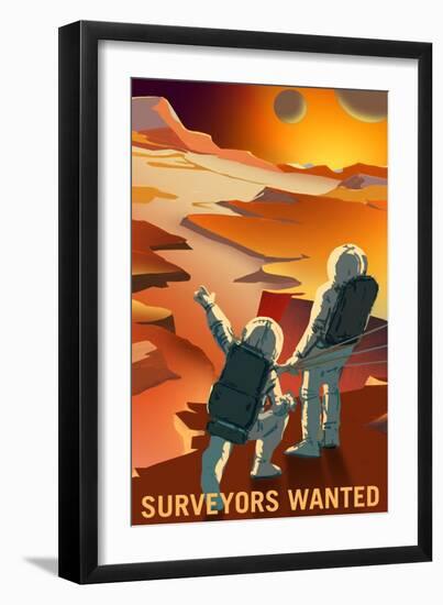 Surveyors Wanted-NASA-Framed Art Print