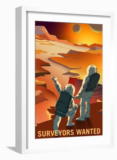 Surveyors Wanted-NASA-Framed Art Print