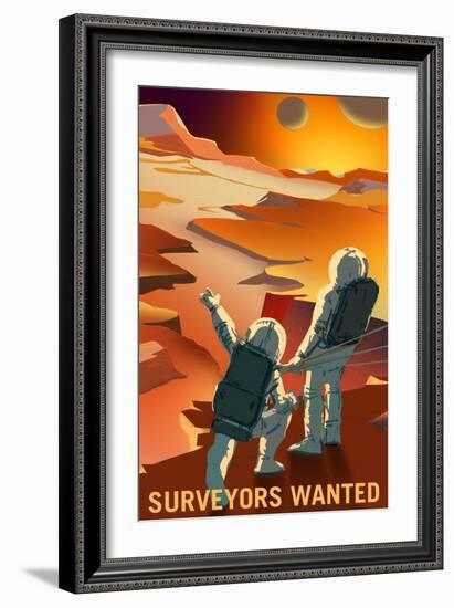 Surveyors Wanted-NASA-Framed Art Print