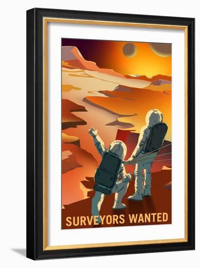 Surveyors Wanted-NASA-Framed Art Print