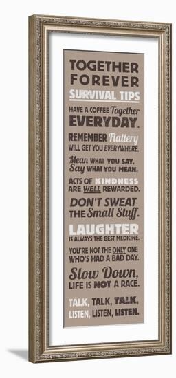 Survival Tips I-The Vintage Collection-Framed Giclee Print