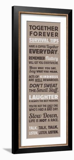 Survival Tips I-The Vintage Collection-Framed Giclee Print