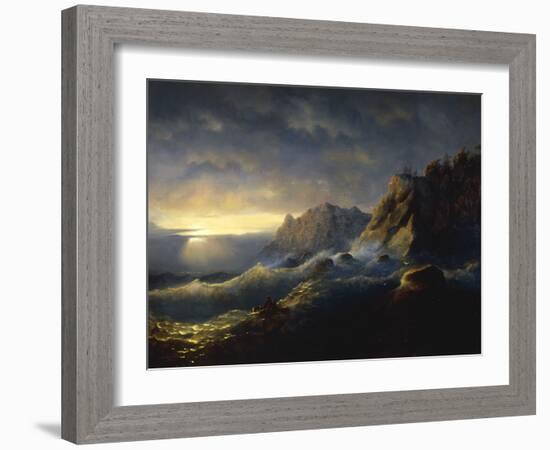 Survivors from a Shipwreck, 1846-Ivan Konstantinovich Aivazovsky-Framed Giclee Print