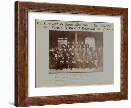 Survivors of the Charge of the Light Brigade, Battle of Balaclava, 1854-English Photographer-Framed Giclee Print