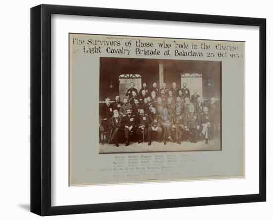 Survivors of the Charge of the Light Brigade, Battle of Balaclava, 1854-English Photographer-Framed Giclee Print