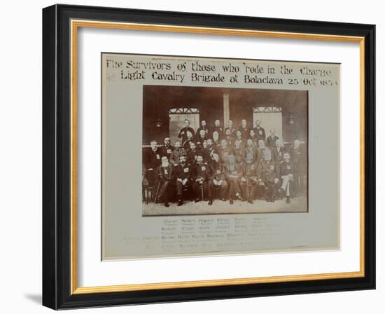 Survivors of the Charge of the Light Brigade, Battle of Balaclava, 1854-English Photographer-Framed Giclee Print