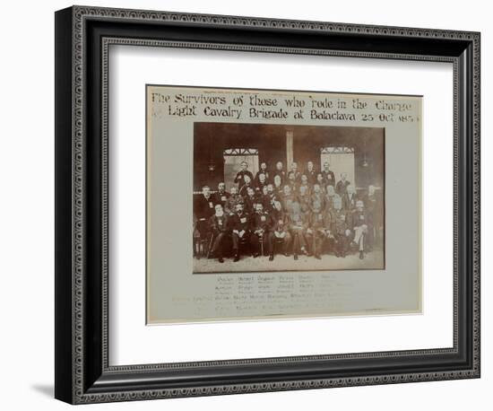 Survivors of the Charge of the Light Brigade, Battle of Balaclava, 1854-English Photographer-Framed Giclee Print