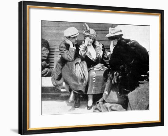 Survivors of the Titanic Disaster Onboard the Carpathia-null-Framed Photographic Print