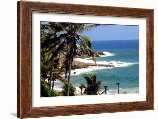 Suryasamudra Beach Resort, Kovalam, Trivandrum, Kerala, India, Asia-Balan Madhavan-Framed Photographic Print