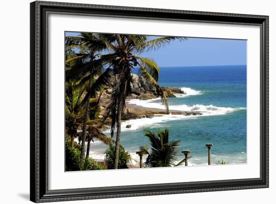 Suryasamudra Beach Resort, Kovalam, Trivandrum, Kerala, India, Asia-Balan Madhavan-Framed Photographic Print