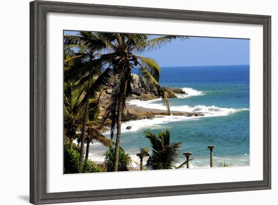 Suryasamudra Beach Resort, Kovalam, Trivandrum, Kerala, India, Asia-Balan Madhavan-Framed Photographic Print