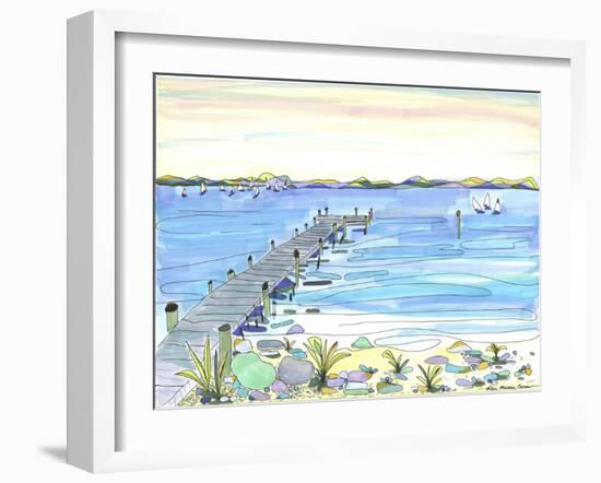 Sus' Vineyard Vista-Lisa Katharina-Framed Giclee Print