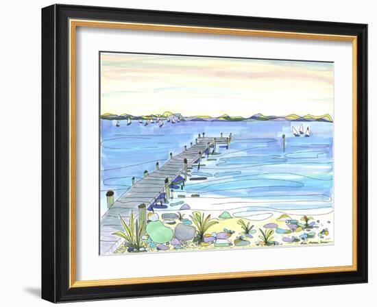 Sus' Vineyard Vista-Lisa Katharina-Framed Giclee Print