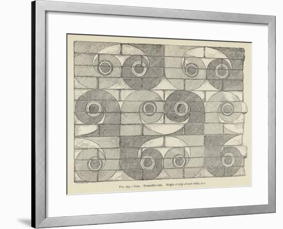 Susa, Enamelled Slab, Height of Edge of Each Brick, 9 C-null-Framed Giclee Print