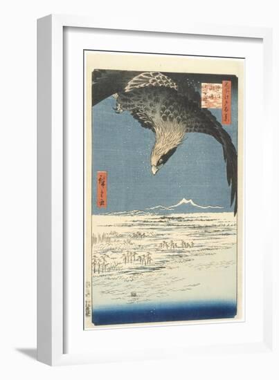 Susaki and the J?mantsubo Plain near Fukagawa from the Series One Hundred Famous Views of Edo, 1857-Ando or Utagawa Hiroshige-Framed Giclee Print