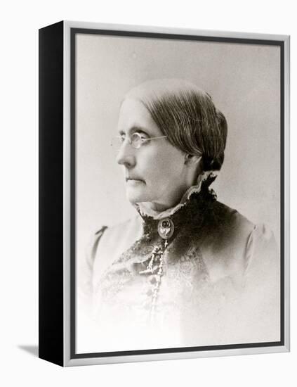 Susan B. Anthony, American Women's Rights Pioneer in 1870s-null-Framed Stretched Canvas