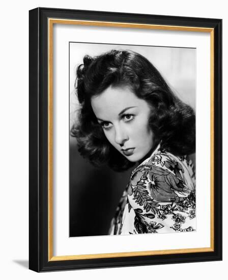 Susan Hayward (1918 - 1975) actrice americaine dans les annees 40, 1940's (b/w photo)-null-Framed Photo