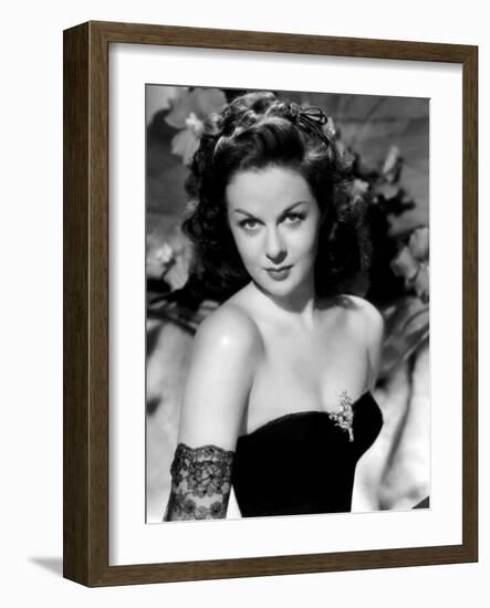 Susan Hayward (1918 - 1975) actrice americaine dans les annees 40, 1940's (b/w photo)-null-Framed Photo