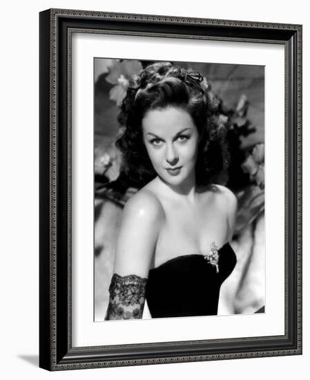 Susan Hayward (1918 - 1975) actrice americaine dans les annees 40, 1940's (b/w photo)-null-Framed Photo