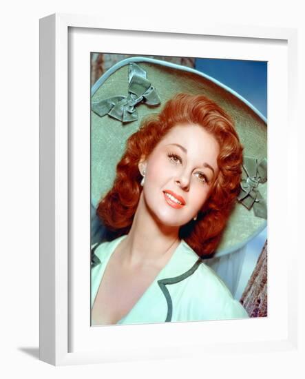 Susan Hayward (1918 - 1975) actrice americaine dans les annees 50, 1950's (photo)-null-Framed Photo