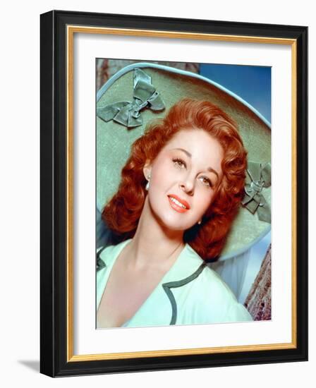 Susan Hayward (1918 - 1975) actrice americaine dans les annees 50, 1950's (photo)-null-Framed Photo