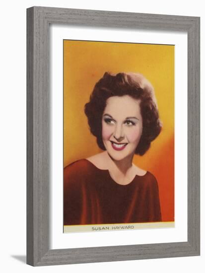 Susan Hayward, American Actress and Film Star-null-Framed Photographic Print