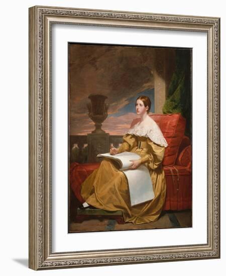 Susan Walker Morse (The Muse), C.1836-37 (Oil on Canvas)-Samuel Finley Breese Morse-Framed Giclee Print