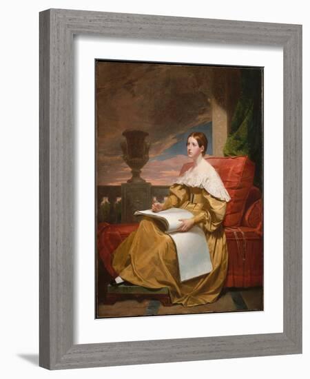 Susan Walker Morse (The Muse), C.1836-37 (Oil on Canvas)-Samuel Finley Breese Morse-Framed Giclee Print