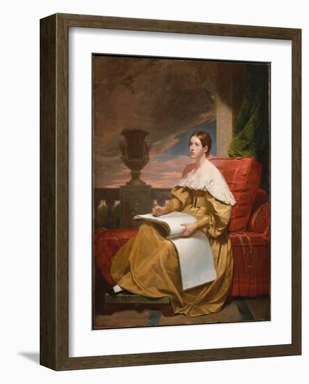 Susan Walker Morse (The Muse), C.1836-37 (Oil on Canvas)-Samuel Finley Breese Morse-Framed Giclee Print