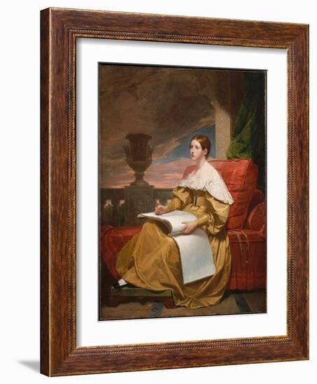 Susan Walker Morse (The Muse), C.1836-37 (Oil on Canvas)-Samuel Finley Breese Morse-Framed Giclee Print