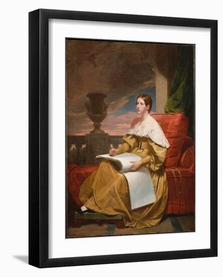 Susan Walker Morse (The Muse), C.1836-37 (Oil on Canvas)-Samuel Finley Breese Morse-Framed Giclee Print