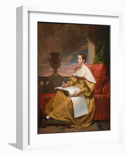 Susan Walker Morse (The Muse), C.1836-37 (Oil on Canvas)-Samuel Finley Breese Morse-Framed Giclee Print