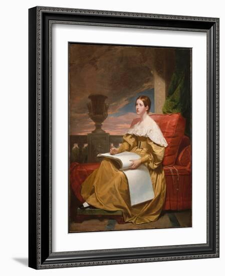 Susan Walker Morse (The Muse), C.1836-37 (Oil on Canvas)-Samuel Finley Breese Morse-Framed Giclee Print