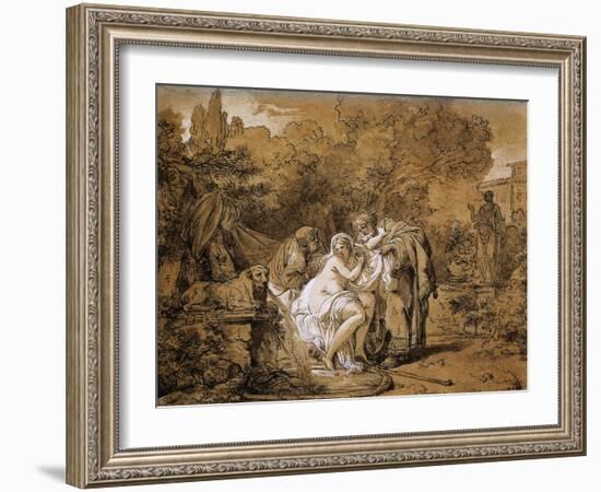 Susanna and Elders-Francois Andre Vincent-Framed Giclee Print