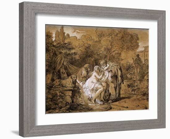 Susanna and Elders-Francois Andre Vincent-Framed Giclee Print
