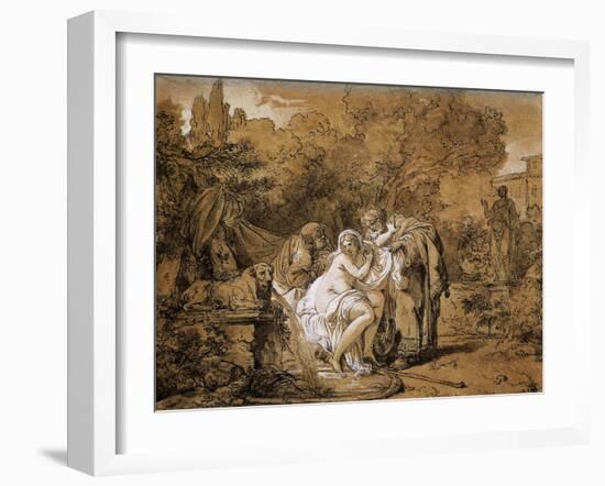 Susanna and Elders-Francois Andre Vincent-Framed Giclee Print