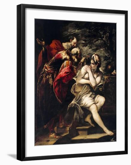 Susanna and Elders-Giovanni Antonio Burrini-Framed Giclee Print