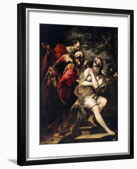 Susanna and Elders-Giovanni Antonio Burrini-Framed Giclee Print