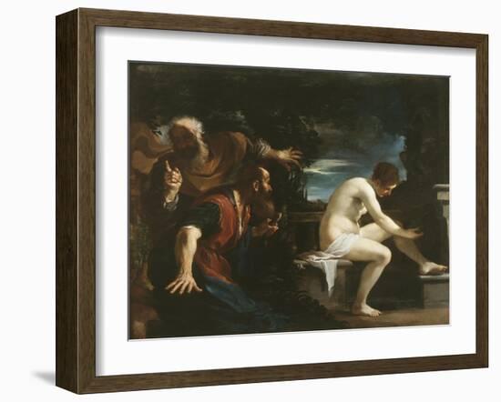 Susanna and the Elders, 1617-Guercino (Giovanni Francesco Barbieri)-Framed Giclee Print