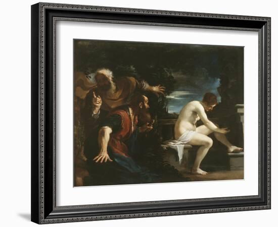 Susanna and the Elders, 1617-Guercino (Giovanni Francesco Barbieri)-Framed Giclee Print